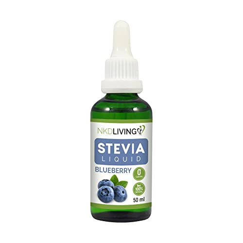 NKD Living Pure Stevia Liquid Drops 50ml (arándano)