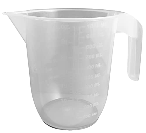 Fackelmann Graduado Jarro, de plástico, Transparente