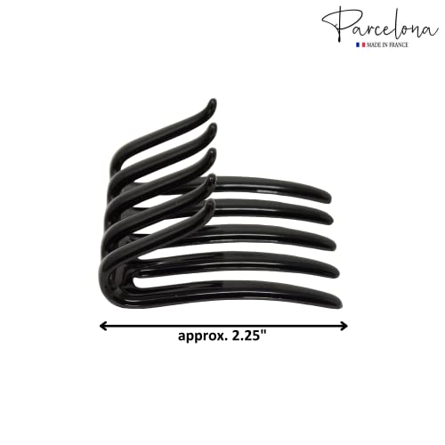 Clip para cabello Parcelona French Crab negro brillante miniatura 5