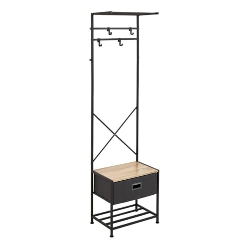 5 five simply smart 5five - Armoire tissa 4 portes 1 tiroir gris