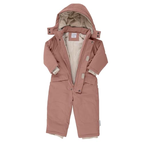 7AM Enfant Baby Snowsuit Coat - Printed Baby Zipper Snowsuits with 2 Pockets, Water Repellent | Hooded Winter Snowsuit Coat2