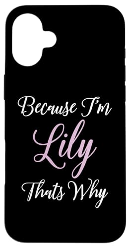 Lily ���O �p�[�\�i���C�Y ���� ���̎q �L���[�g �N�C�[�� �s���N �u���b�N BFF �X�}�z�P�[�X iPhone 16 Plus �p