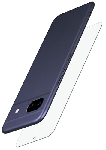 Coque Google Pixel 8a antichoc rigide film ecran bleu mat