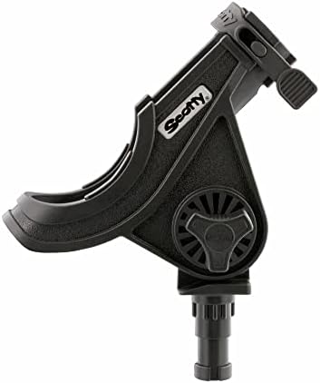 Scotty #279-BK Baitcaster/Spinning Rod Holder without Mount, Black
