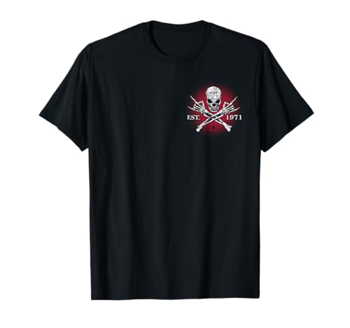 Gen X Est. 1971 Badass Generation Troublemaker Skull T-Shirt