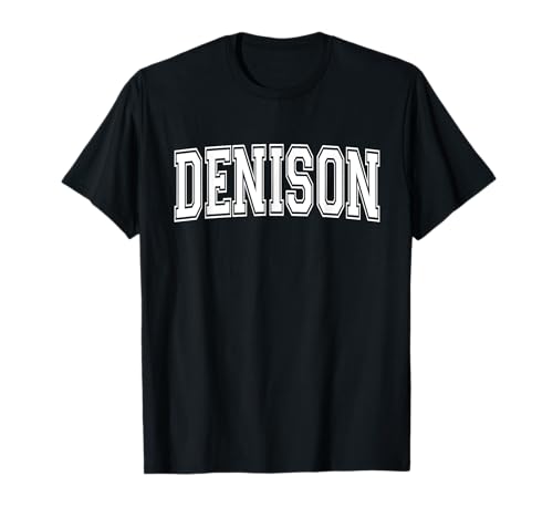 DENISON TX TEXAS USA Estilo universitario deportivo vintage Camiseta