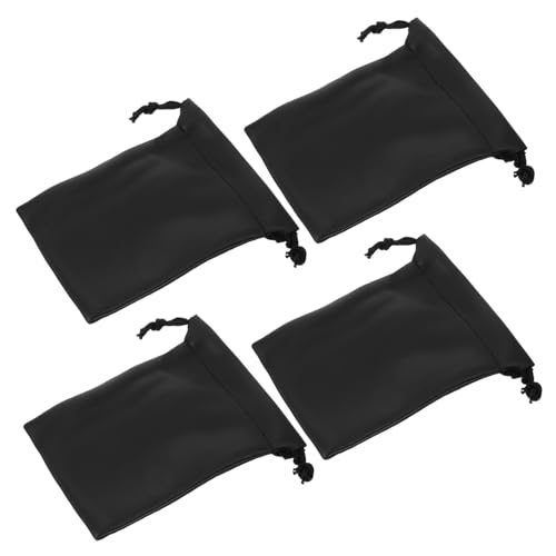 GALPADA 4pcs Microphone Storage Bag Durable Drawstring Mic Holder Versatile Carrying Pouch for Audio Adapters Accessories Protects Against Dirt Damage