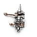 Noptul Crankshaft Assy, Suitable for Yamaha 2 Strokes 9.9/15 Hp 1996-2009, Automotive Replacement Part 63V-11400-00-00 63V-11400-01-00