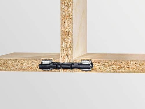 Festool Mittelseitenverbinder MSV D8/25 (mit Bolzen Außengewinde MSV DOMINO, Bolzen Innengewinde MSV DOMINO, Kunststoffschalen, Queranker mit Gewindestift, ohne Abdeckkappen)