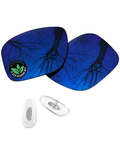 Image of Raydi Polycarbonate Replacement Lenses & Nosepads for RayBan Chromance RB4264 58mm Square Sunglasses
