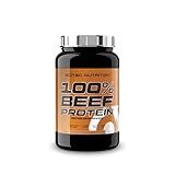 Scitec Nutrition 100% Beef Protein - Bebida proteica en polvo aromatizada - Sin lactosa, Sin azúcar, Sin gluten, 900 g, Chocolate con almendras