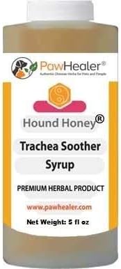 PawHealer® Hound Honey: Trachea Soother Syrup - 150 ml (5 fl oz) - Natural Herbal Remedy for Symptoms of Collapsed Trachea - Tastes Good - Easy to Administer