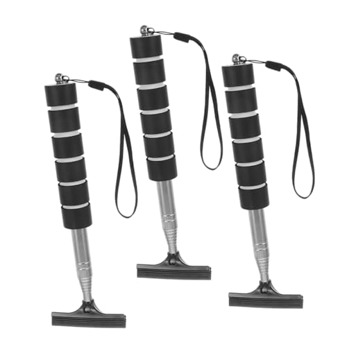 FELTECHELECTR 3Pcs Mini Windshield Cleaning Tool Car Squeegee for Rearview Mirror Effortless Installation for Foggy Rainy Weather Automotive