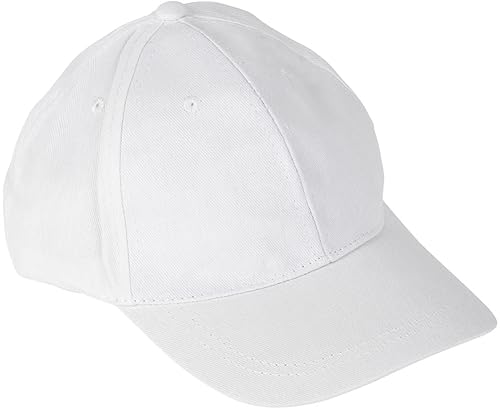 Gorra de béisbol blanca blanca 1 pieza miniatura 1