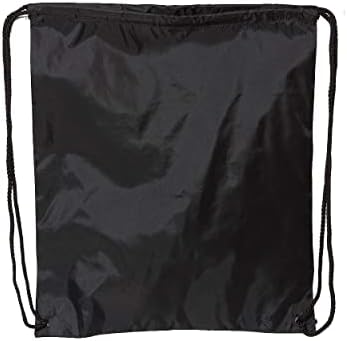 Liberty Bags Large Drawstring Backpack, One Size, BLACK image 4