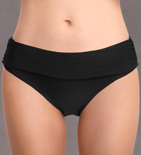 Image of Women's Bathing Suit Bottoms Full Coverage Ruched Bikini Tankini Bottom Swimsuit Brief