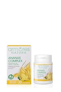 Armores Natura Integratori Alimentari, Ananas Complex, Drenante, a Base di Estratto Secco di Ananas ed Enzima Bromelina, per il Drenaggio dei Liquidi Corporei e la Funzione Digestiva, 30 compresse