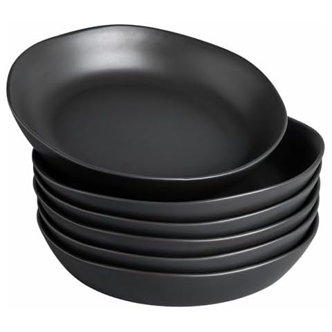 AmorArc 8.3'' Ceramic Pasta Bowls Set Cover