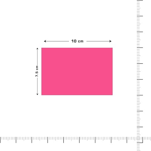 Image of Cubic Prompt Neon Sticky Notes|10cm x 7.5cm| Pack of 2 | Multicolor Sheets | Self-Adhesive Notepad for Office, School, Home, Reminder & Memo Pad|Bright Fluorescent Colors|100 Sheets Each