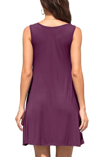 Image of WEACZZY Women Summer Casual Swing T Shirt Dresses Beach Cover up Loose Dress