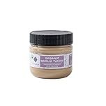 Med Cuisine Roasted Garlic Tahini 200GR - A Smooth Sesame Paste with Roasted Garlic - Source of Iron and Calcium - Tahini Garlic Sauce - Vegan, Gluten-Free, Nut-Free & Kosher