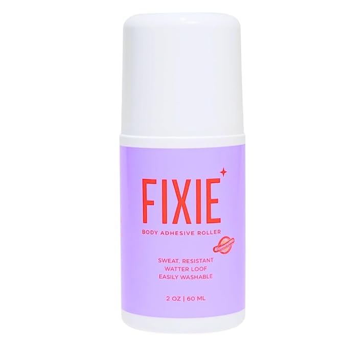 Lazubix Fixie Body Adhesive Roller – Skin-Safe Body Glue for Clothing & Fashion Fixes(60 Ml)