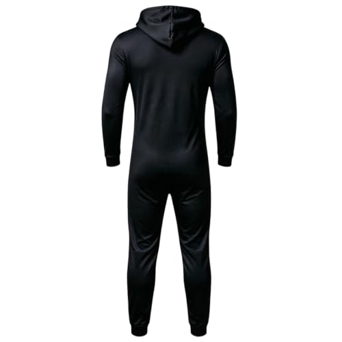 Skeleton Costume Adult Hooded Zip‑Up Jumpsuit Halloween Pajamas Unisex Print Cosplay Outfit For Themed Party - image 4