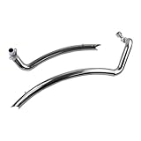 Motorcycle Muffler Full Exhaust System Black/Chrome Fits For Yamaha For Drag For Star For V-star 650 For XVS650 For DS650 For XVS400 For 650A For DRAGSTAR 400