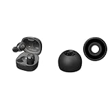 【イヤホンとイヤピースセット】JVCケンウッド Victor ワイヤレスイヤホン HA-A30T2 ブラック + Victor EP-FX12ML-B イヤーピース シリコン 4個入り MLサイズ