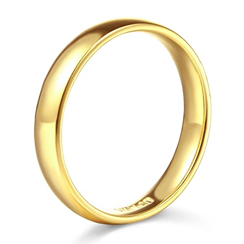 14k Yellow OR White Gold 6mm SOLID Heavy COMFORT FIT Plain Wedding Band2