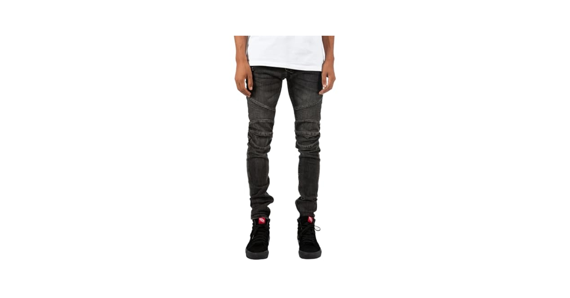 Amazon | [ミニマル] M14 STRETCH DENIM BLUE メンズ 裾ジップ