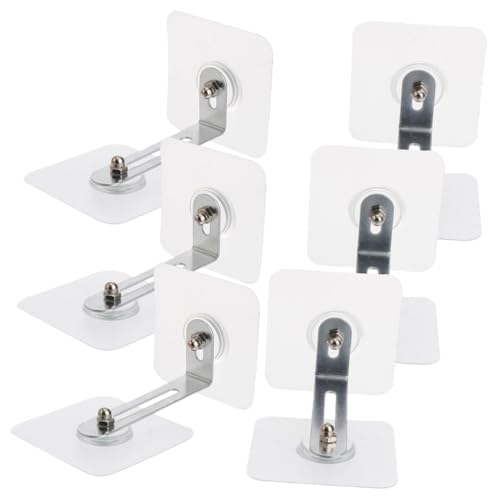 OFFIGAM 6個 防倒固定器 粘着式家具壁アンカー 耐震家具転倒防止具 キャビネット ブックケース ドレッサー 棚用 対策 簡単取付