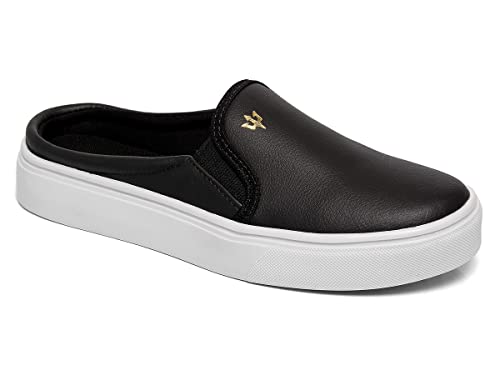 Tênis Feminino Mule Slip-On Sapato Sapatenis (37, Bordô)
