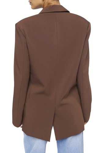 Forever 21 Women's Notched Double-Breasted Blazer3