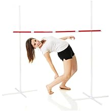 Limbo Game for Kids and Adults - Limbo Stick Lawn Game Set for Outdoor Family Party, Luau, Backyard Limbo Game for Adults