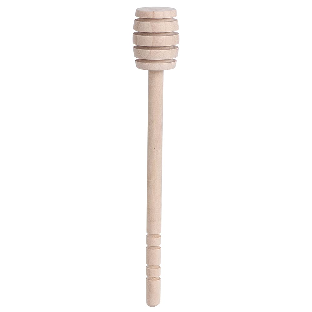 Fydun 5Pcs Honey Stir Bar, Wooden Stirring Rod Bar, Wood Spoon Dippers Beekeeping Supplies Tools Stick Dipper Dessert