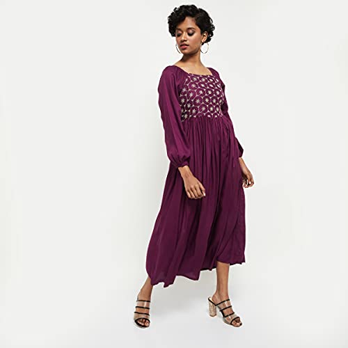 Image of Max Women's Rayon Shirt Maxi Dress