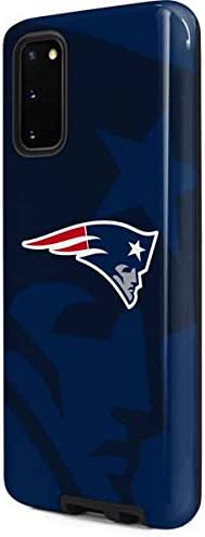 Skinit Pro Phone Case Compatible with Galaxy S20 - Officially Licensed NFL New England Patriots Double Vision Design