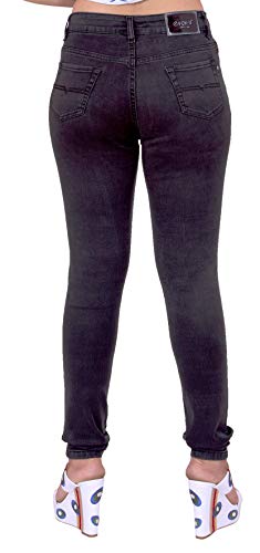 Image of FCK-3 Stretchable Denim Pencil Fit Regular Fit High Waist Jeans for Women