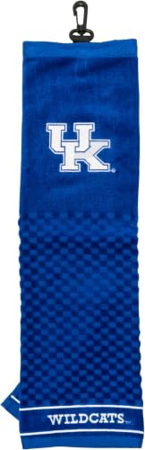 Image of Team Golf NCAA Kentucky Wildcats Embroidered Golf Towel Embroidered Golf-Towel, Checkered Scrubber Design, Embroidered-Logo (Pack of 6)