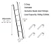 OneGrifN Bunk Bed Ladder，Bunk Ladder，Rv Bunk Ladder， Space-Saving Bed Ladder - Adjustable Car Boat Loft Dorm Apartments RV Bunk Ladder Camper Ladders