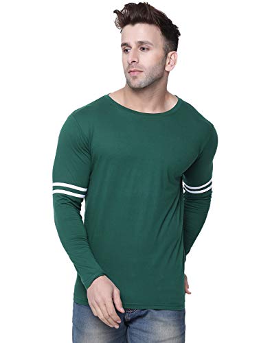 Image of Farbot Men's Regular Fit T-Shirt (FAR 005 S Green Small)