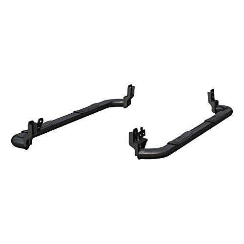 ARIES 215041 3-Inch Round Black Stainless Steel Nerf Bars, No-Drill, Fits Select Dodge, Ram 1500, 2500, 3500