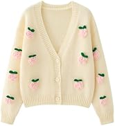HOULENGS Women's Cropped Floral Fleece Bomber Jacket for Winter Warmth