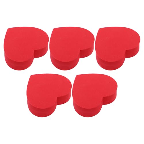 Adorno de antena para coche en forma de corazón rojo de material EVA para SUV