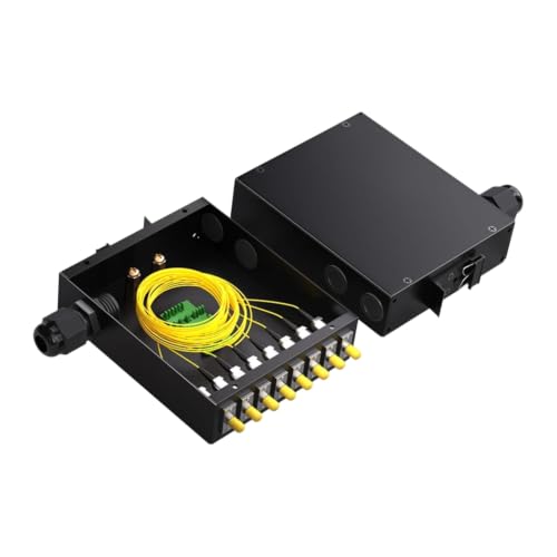 Industrial-Grade 35mm Rail SC/FC/SC/ST8 Multi-Mode Fully Equipped Optical Fiber Terminal Box(HN-GXH-8TDM)