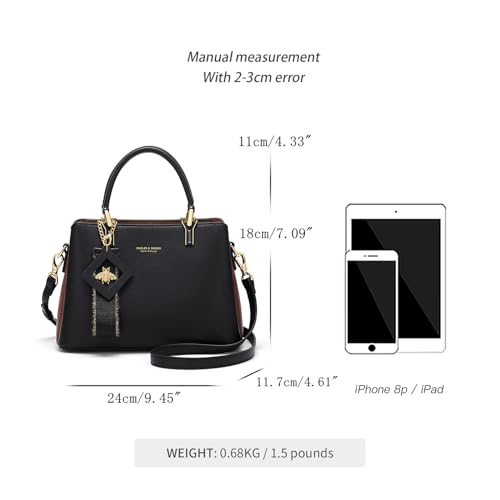 Image of Cnoles Handbags for Women Large Capacity Tote Shoulder Bags Ladies Handle Satchel Purse