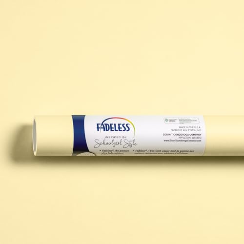 Fadeless Schoolgirl Style Bulletin Board Paper Lemon Drop 47.25 x 12 1 Roll