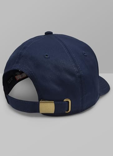 Image of Free Authority Official Marvel Captain America Embroidered Navy Blue Cap for Men & Women | Adjustable Closure