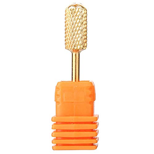 Makartt Safety Nail Drill Bit Gold Carbide Carbide Bit Medium Round Gold Nail